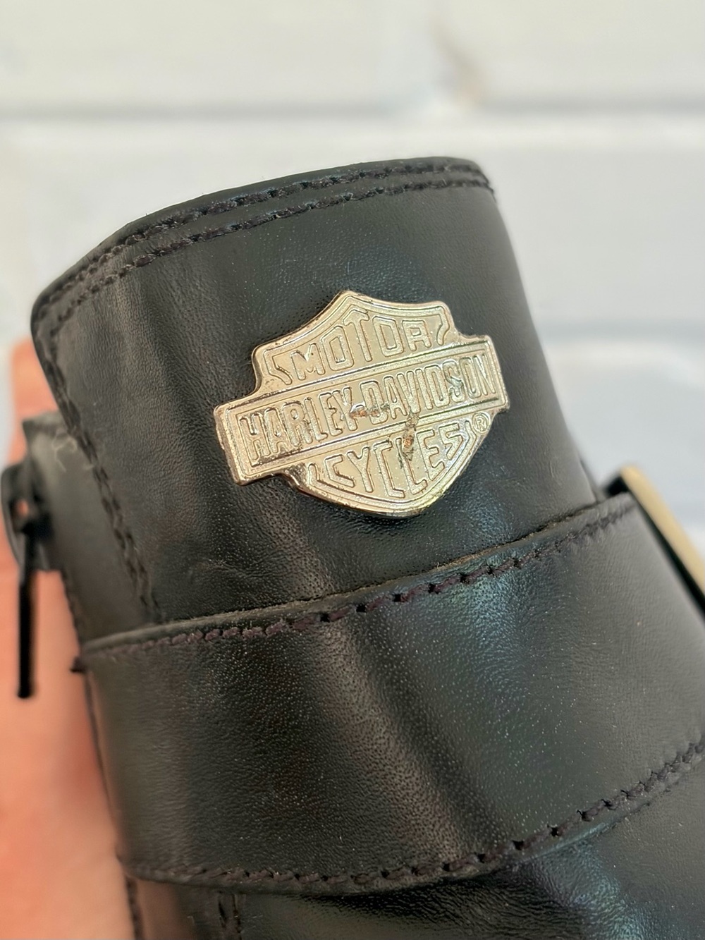 Vintage 90s/00s Women’s Harley Davidson Chunky Platform Boots, SZ 6.5 - Picture 5 of 12